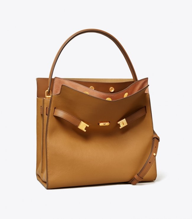Tory Burch LEE RADZIWILL DOUBLE BAG - Tiramisu Tory Burch LEE RADZIWILL DOUBLE BAG - Tiramisu